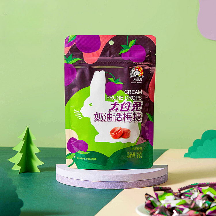 大白兔话梅袋装糖果58g*1包