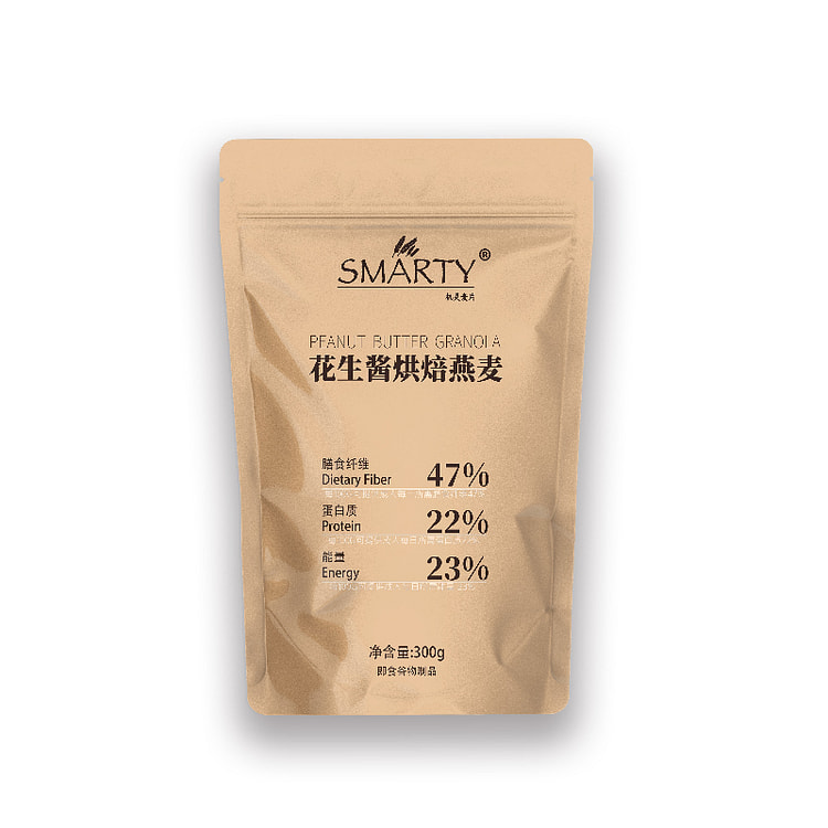 机灵麦片花生酱烤燕麦300g*1袋