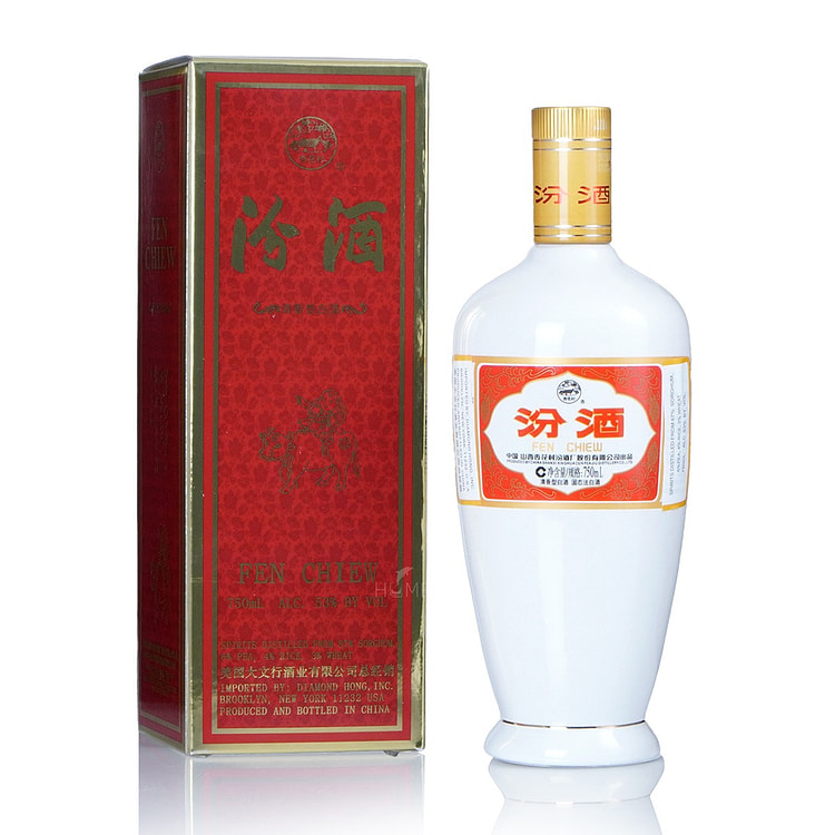 杏花村汾酒红盒瓷瓶 750 毫升