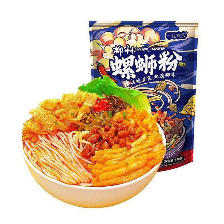 Authentic Liuzhou Snail Noodles (1 Bag) 338 g