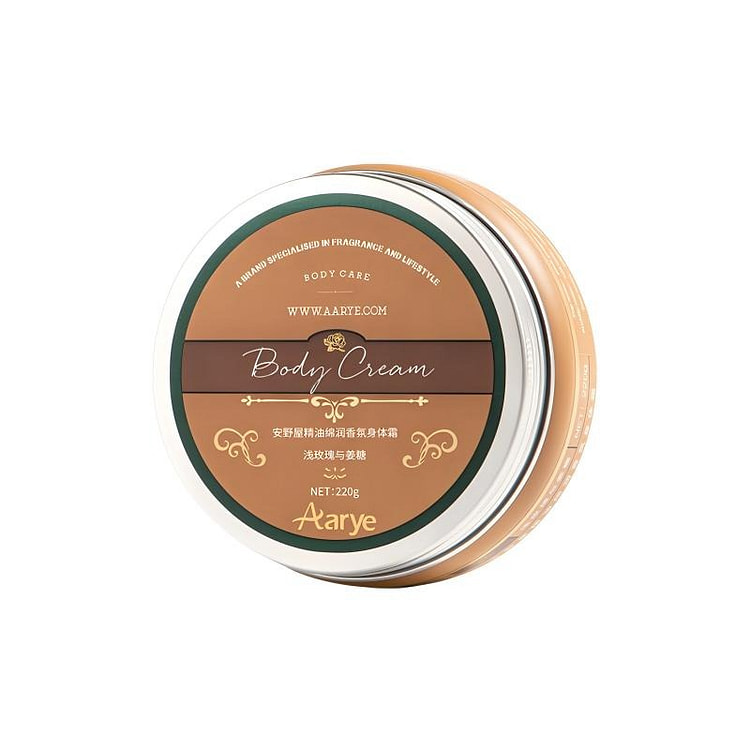 Aarye Essential Oil Body Cream #Rose & Ginger 220 g