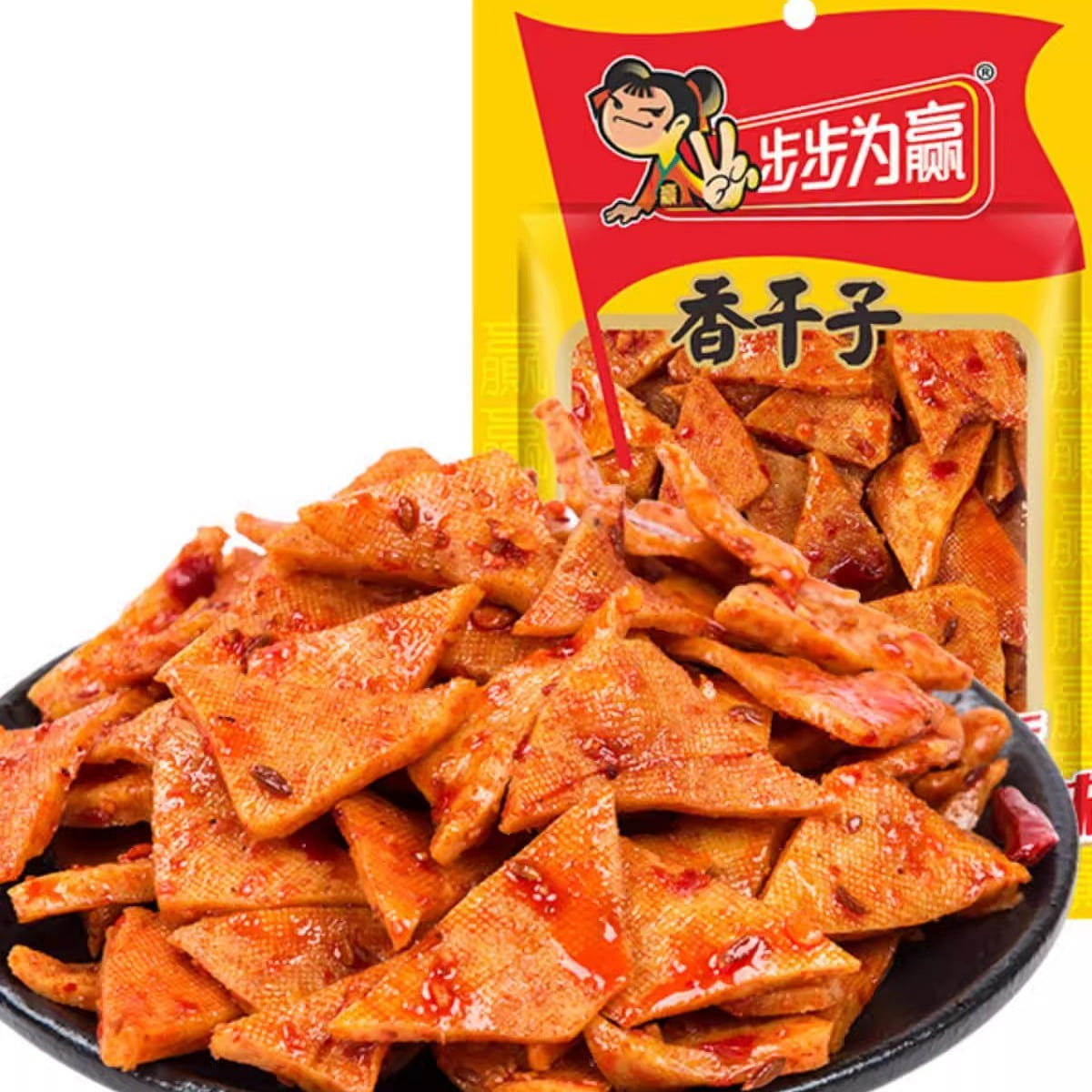 Step by Step Spicy Dried Beans 50g*5pcs Spicy Dried Beans Casual Snacks 250 g