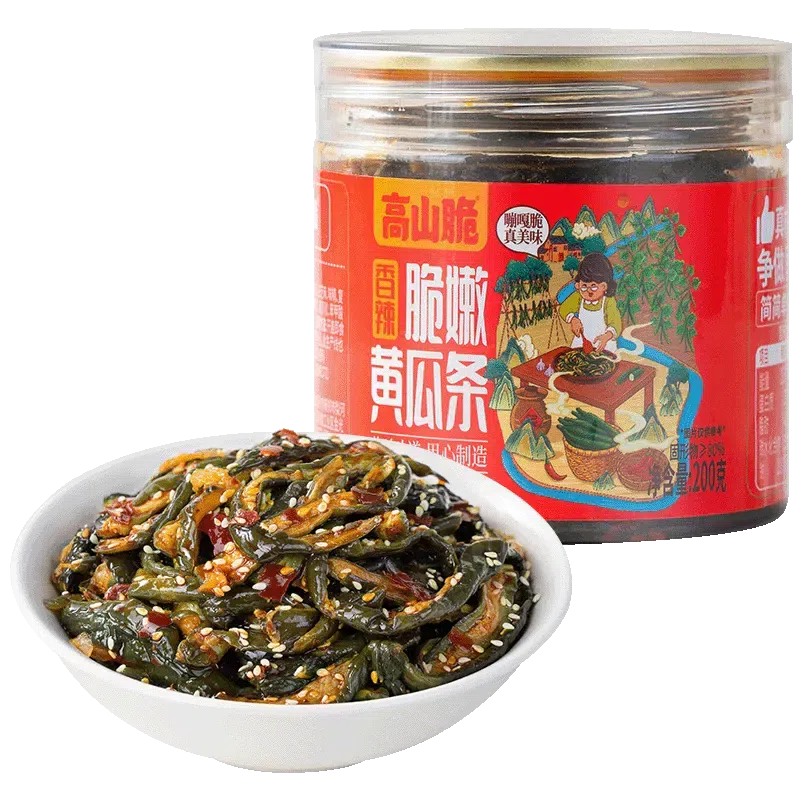 Spicy Crispy Tender Cucumber Sticks 200g 1 Can 200 g