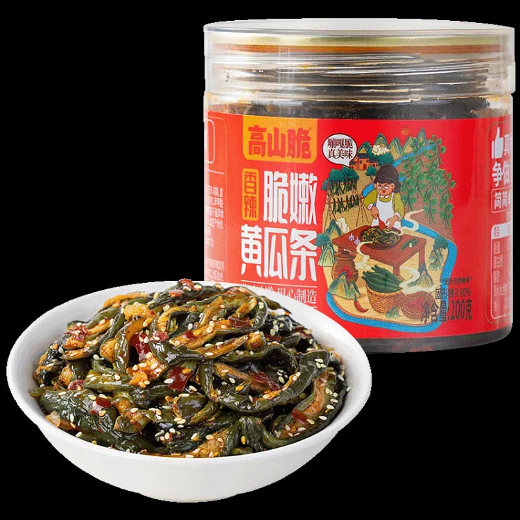 Spicy Crispy Tender Cucumber Sticks 200g 1 Can 200 g