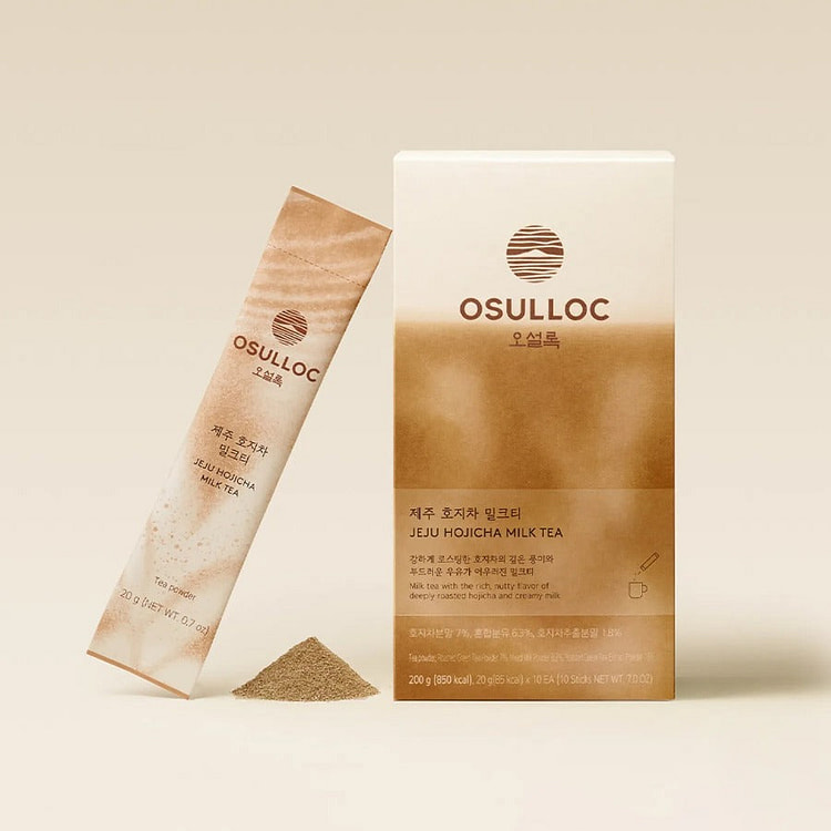 OSULLOC Jeju Hojicha Milk Tea 10ea 1 each