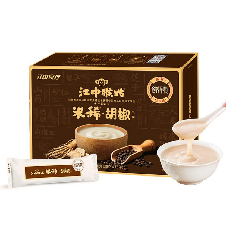 江中猴菇胡椒米稀养胃代餐 450g*1 盒 450 克