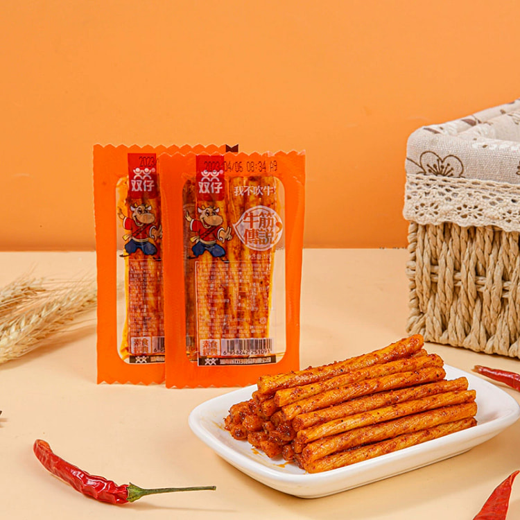 Shuangzi beef tendon legend vegetarian beef tendon hand-torn beef tendon sp