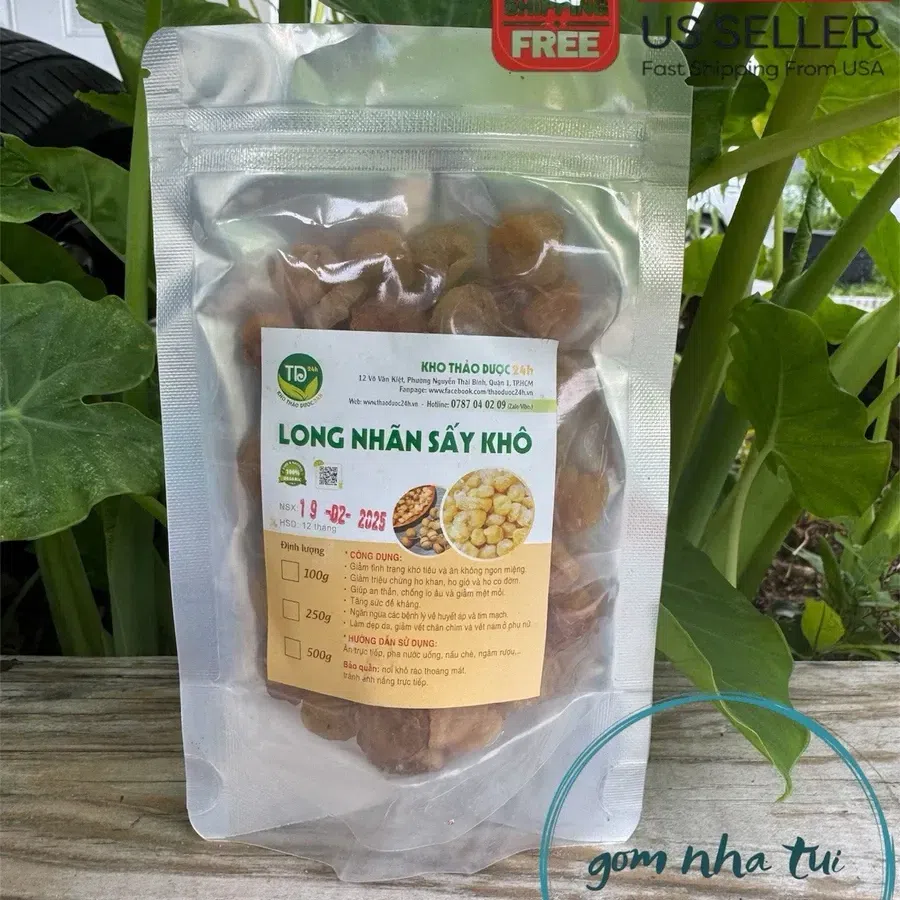Organic Vietnamese Dried Longan 100g 1 pack