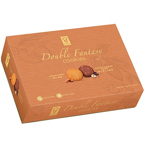 Garden Double Fantasy Cookies Gift Box Almond & Hazelnut Chocolate Cookies 338 g