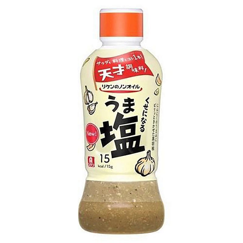 理研 无油 蒜香黑胡椒沙拉汁 盐味 380ml 1 瓶