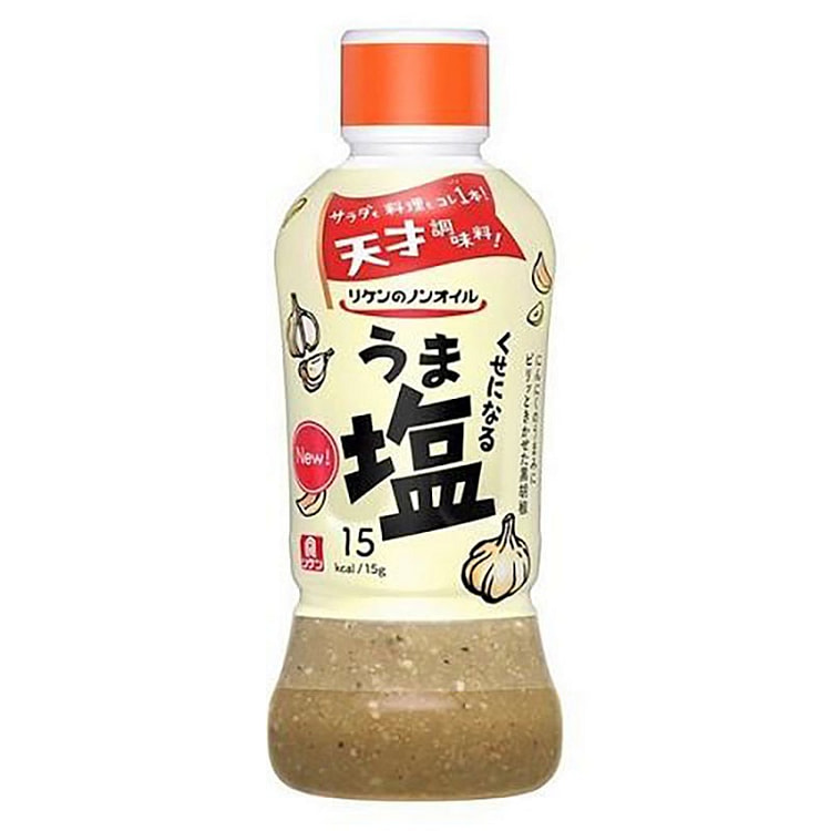 理研 无油 蒜香黑胡椒沙拉汁 盐味 380ml