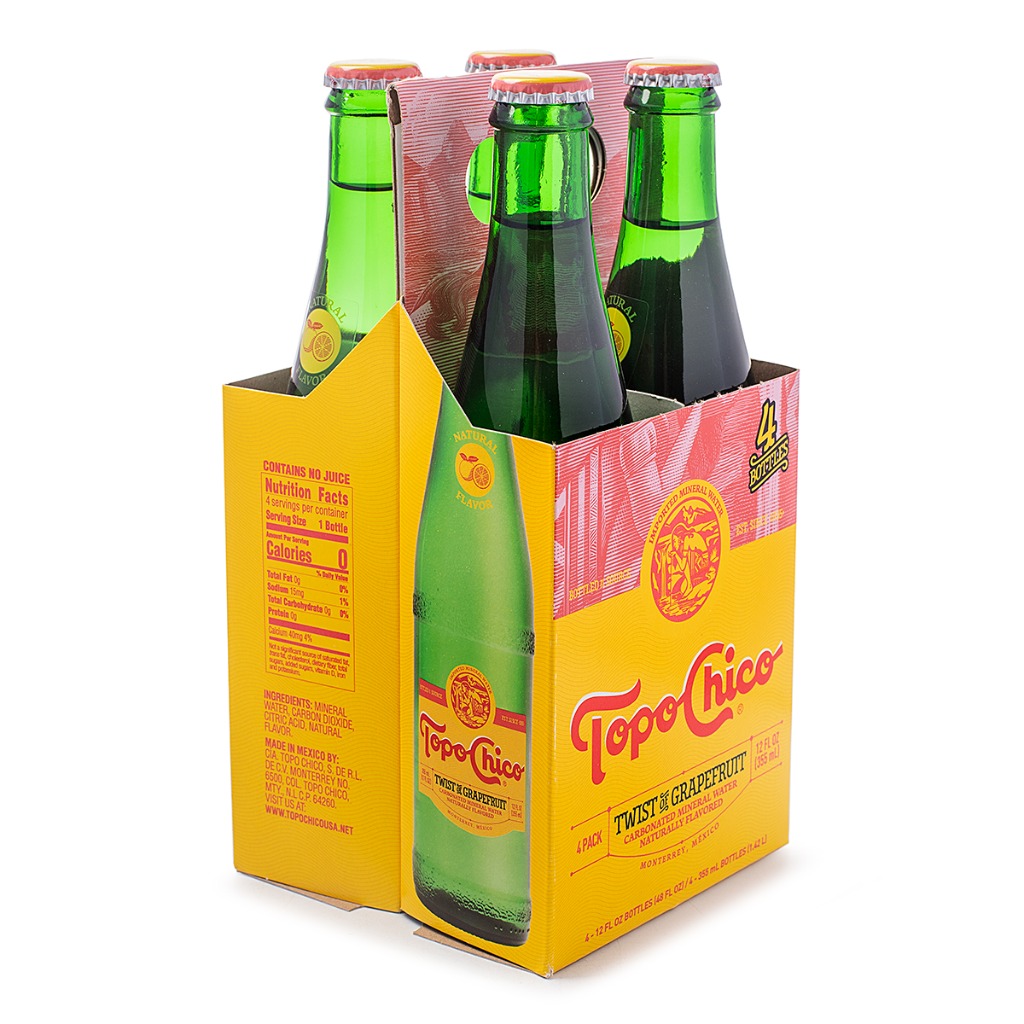 Topo Chico Mineral Water, Grapefruit Flavor 4ct Weee!