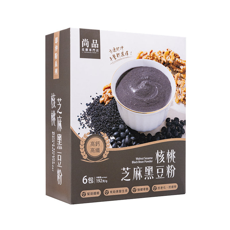 Premier Food Walnut Sesame Black Bean Powder 6's 6 count