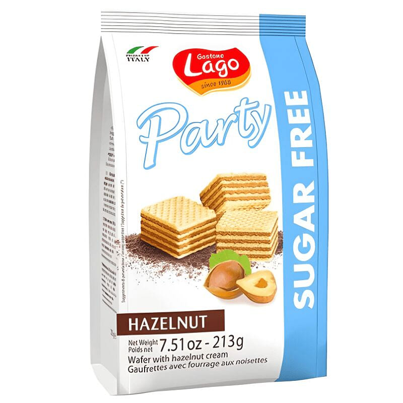 [LAGO] Sugar-Free Hazelnut Wafers – 7.5oz 1 each