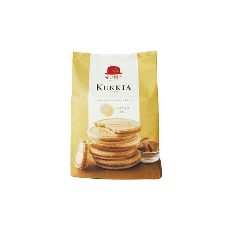 Red Hat Kukkia Cream Flavor Thin Biscuits 8pcs 1 each
