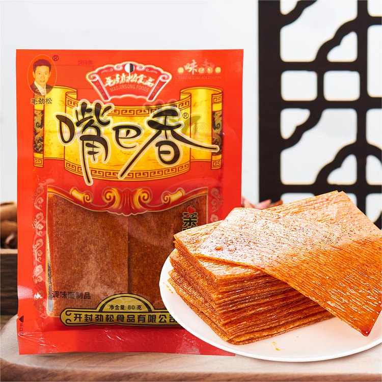嘴巴香毛劲松老式大辣片麻辣解馋零食102g*1袋