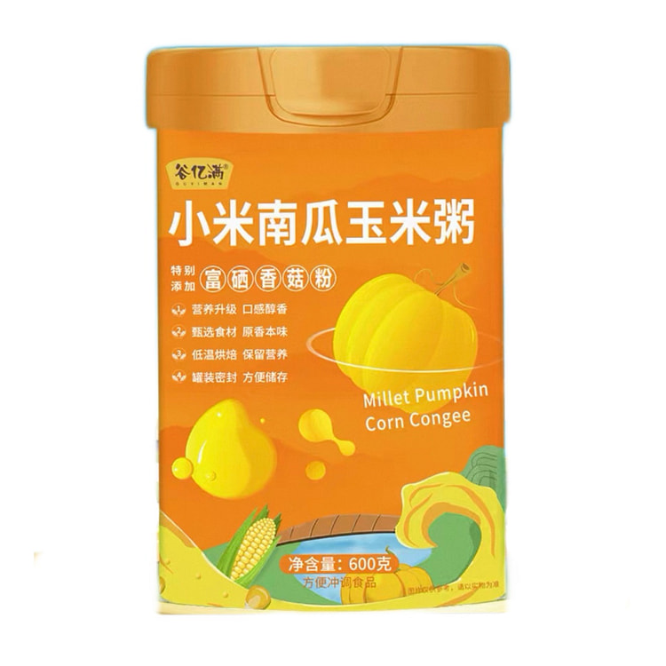 谷亿满小米南瓜粥600g*1罐 600 克