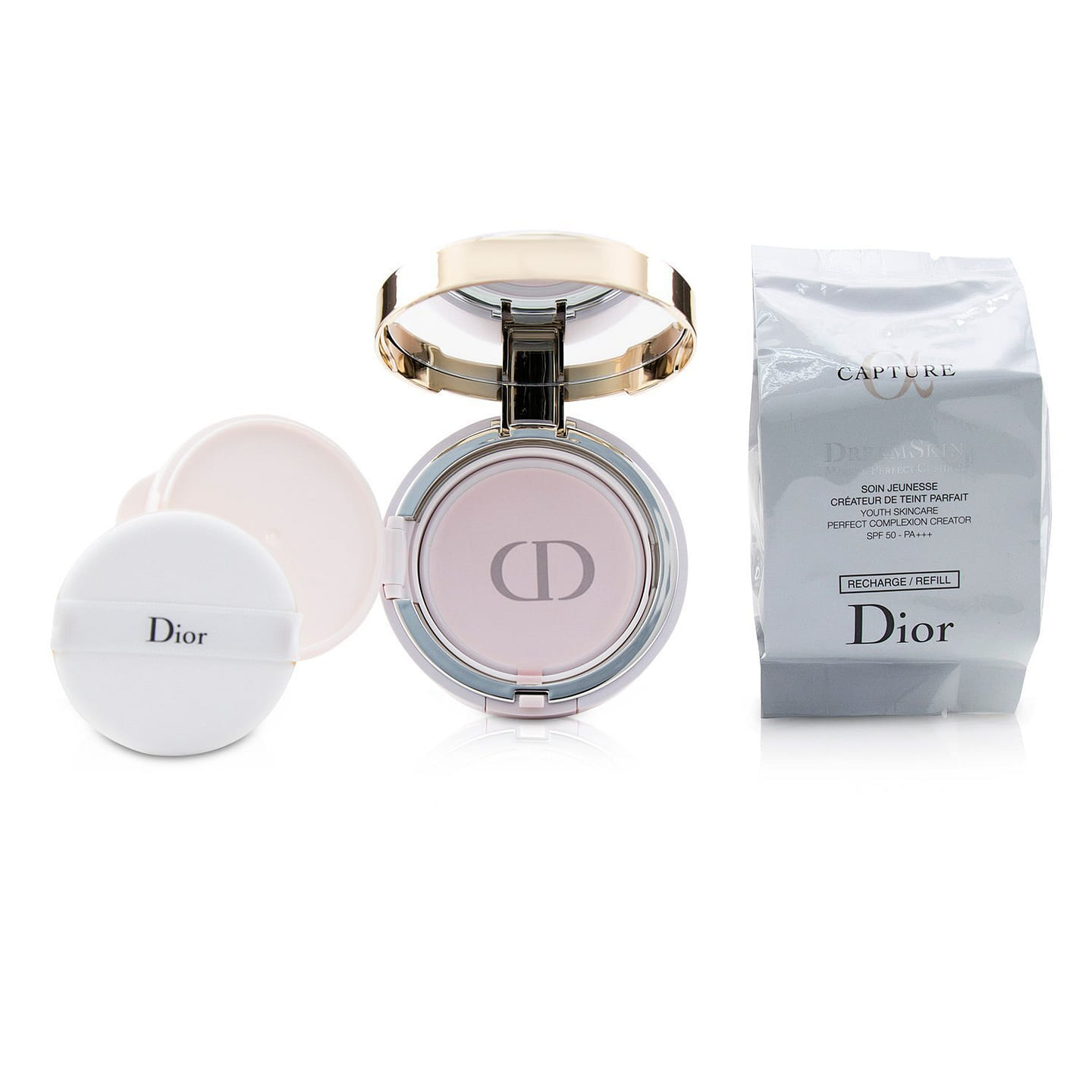 Christian Dior Capture Dreamskin Moist & Perfect Cushion SPF 50 With Extra Refill – # 030 (Medium Beige 2x15g/0.5oz 2 g