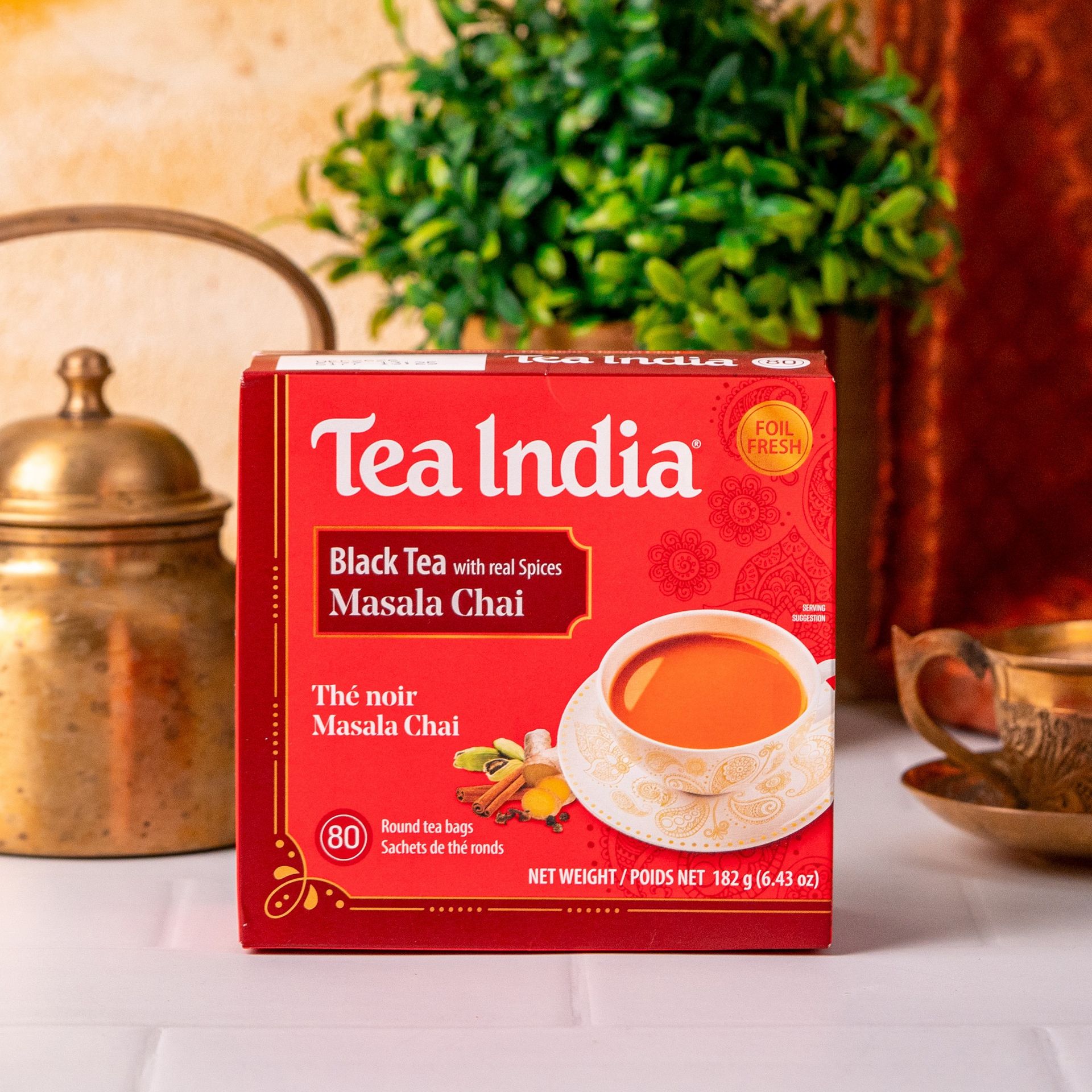 Tea India Masala Chai 80 teabags 1 box