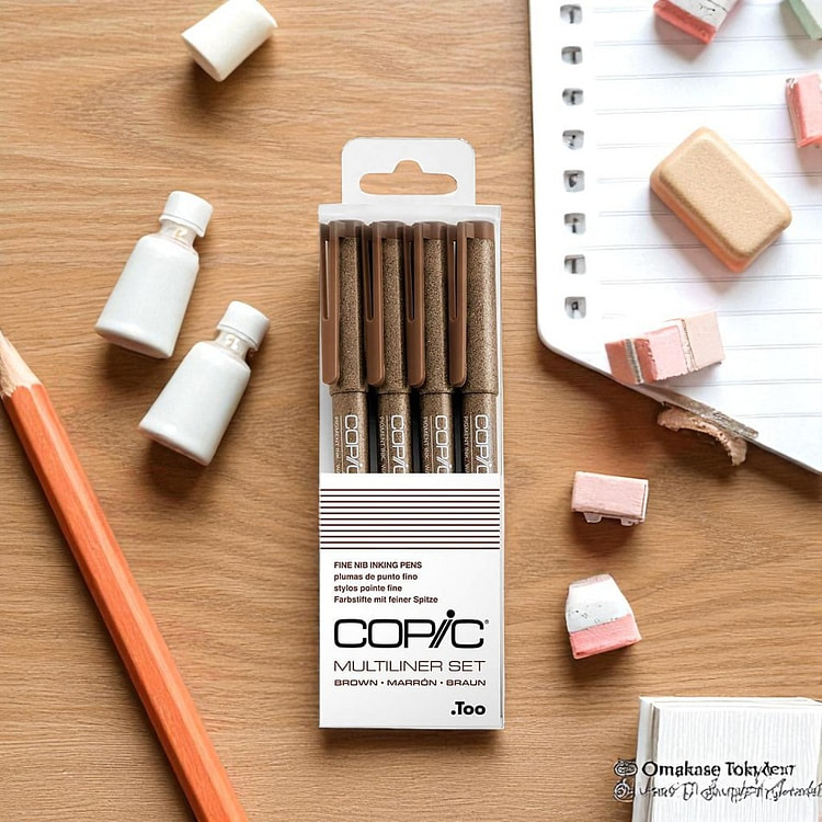 Copic Multiliner 细颜料墨水笔棕色 80 克