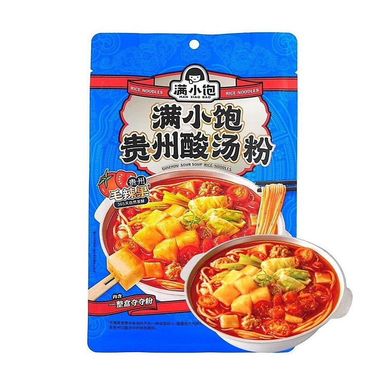 满小饱 贵州酸汤粉 夺夺粉米线371g 1 份