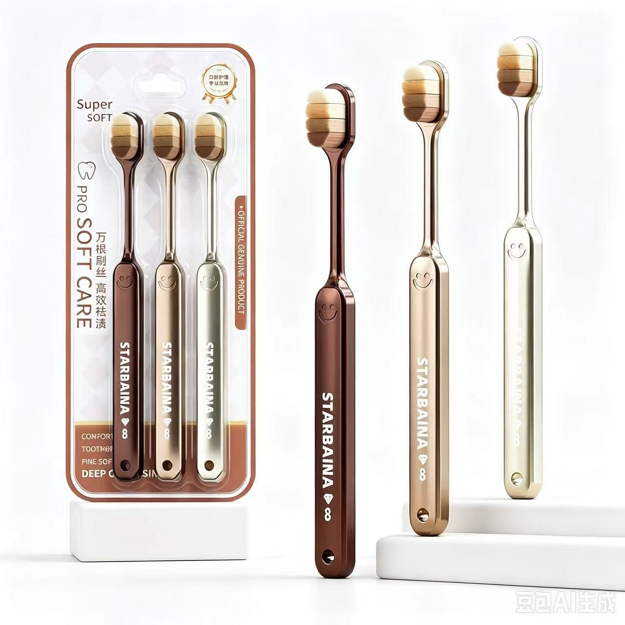 Xingxuan Baina Wanmao Toothbrush Soft Hair 3 pcs/1 1 each