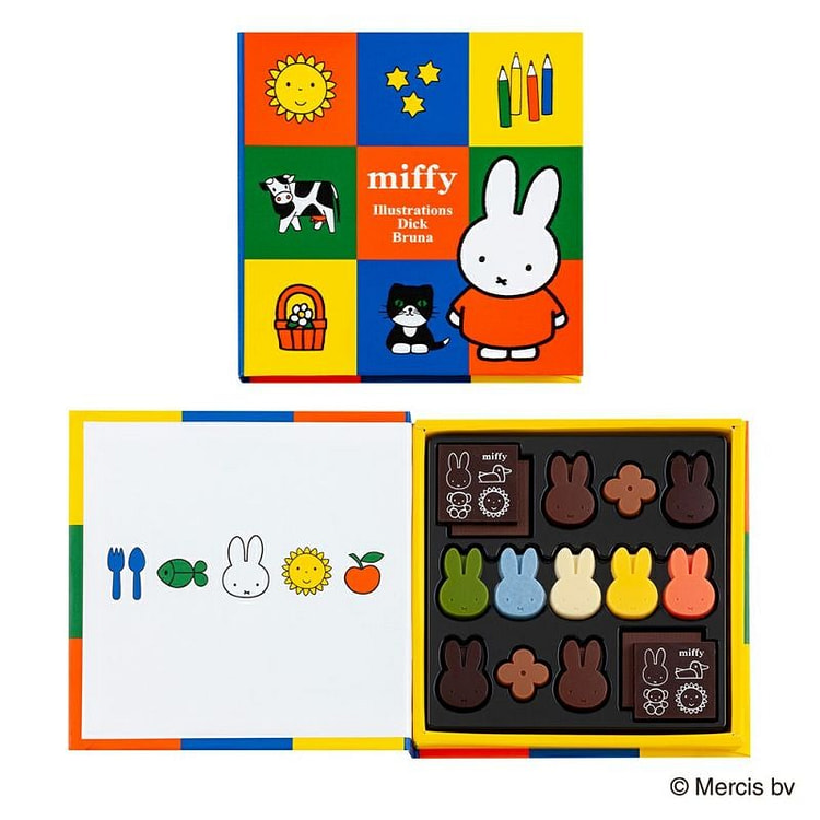 日本Miffy情人节限定巧克力米菲书 15枚入