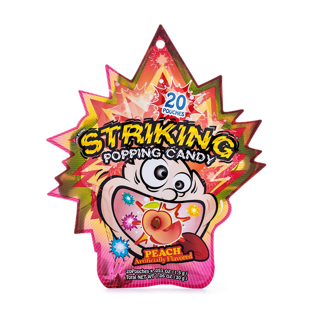 Striking Popping Candy Peach Flavor 30 g