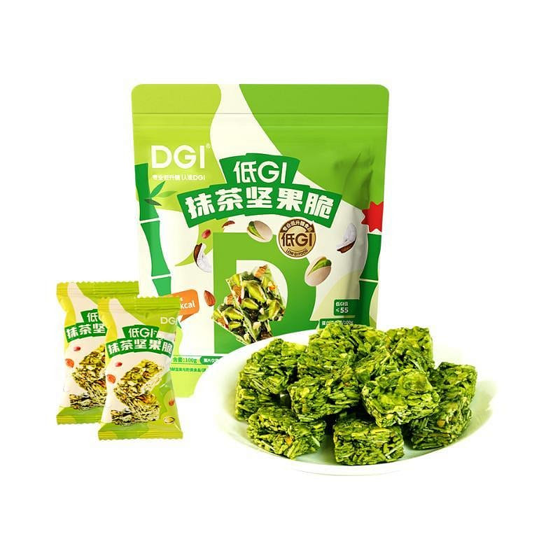 DGI Low GI Matcha Nut Crispy 100g (19 packs) 100 g