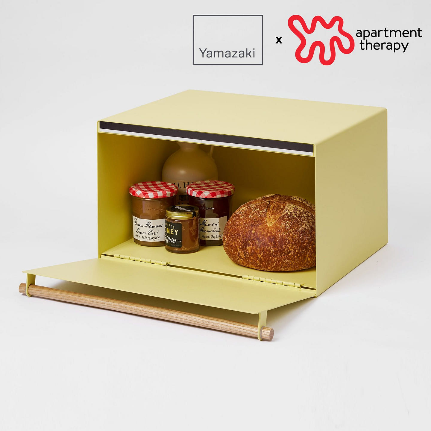 Bread Box – Steel + Wood 1 each
