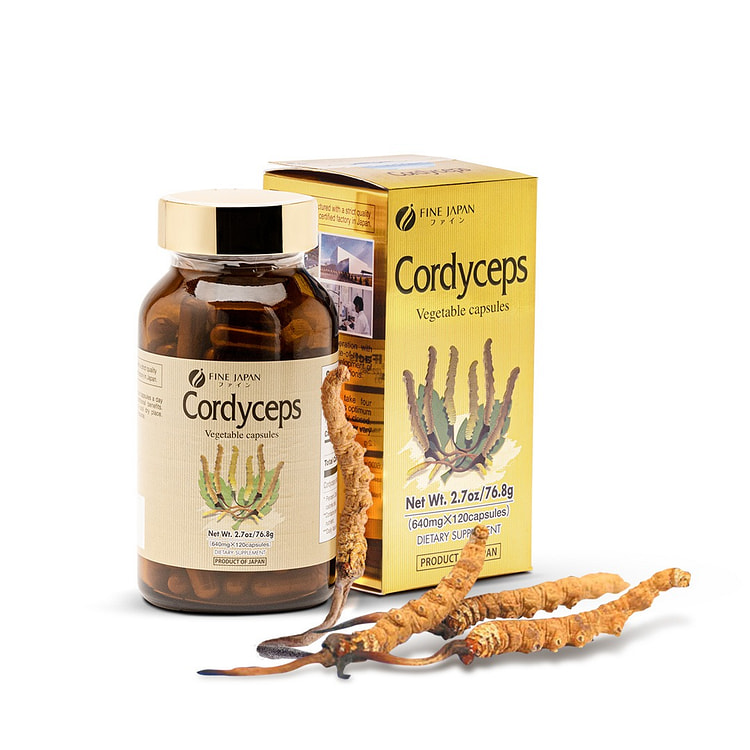 FINE JAPAN Cordyceps Capsules Energy Support