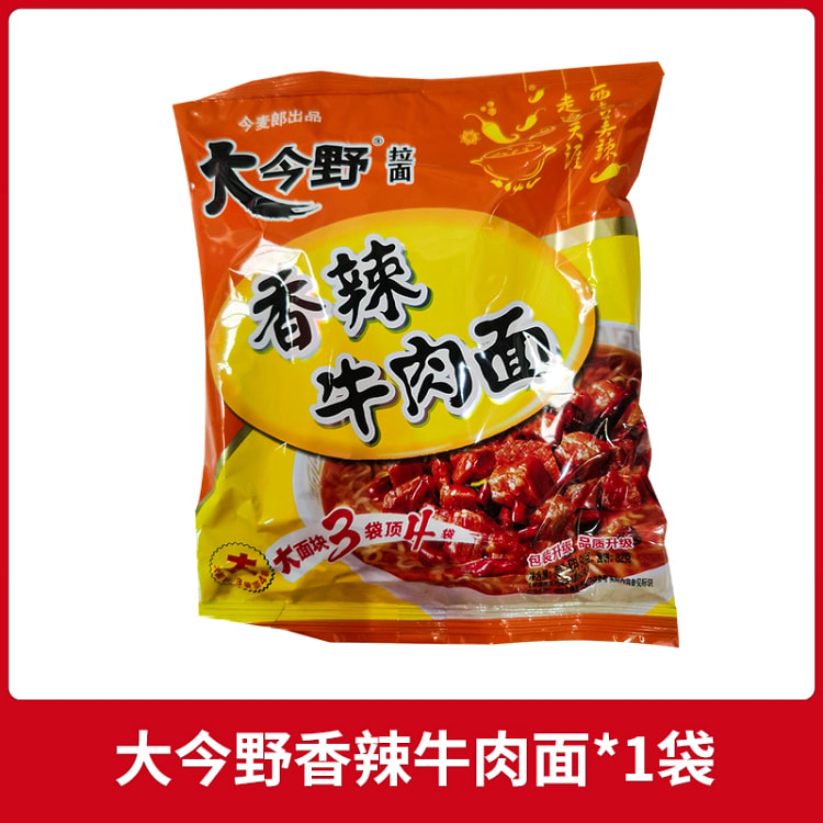 今麦郎大今野香辣牛肉面91g*1袋 91 克