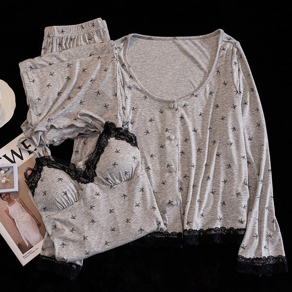 Midnight Bows Pajama Set L 2000 g