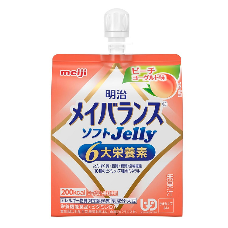 Meiji Mei Balance Soft Jelly Peach Yogurt Flavor 125 ml