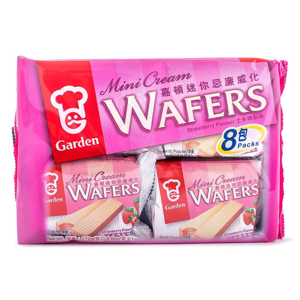 Garden Mini Wafers, Strawberry Flavor Weee!