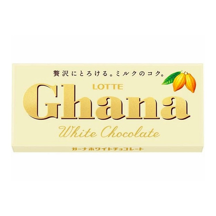 Lotte Ghana Ghana White Milk Chocolate 50g per box