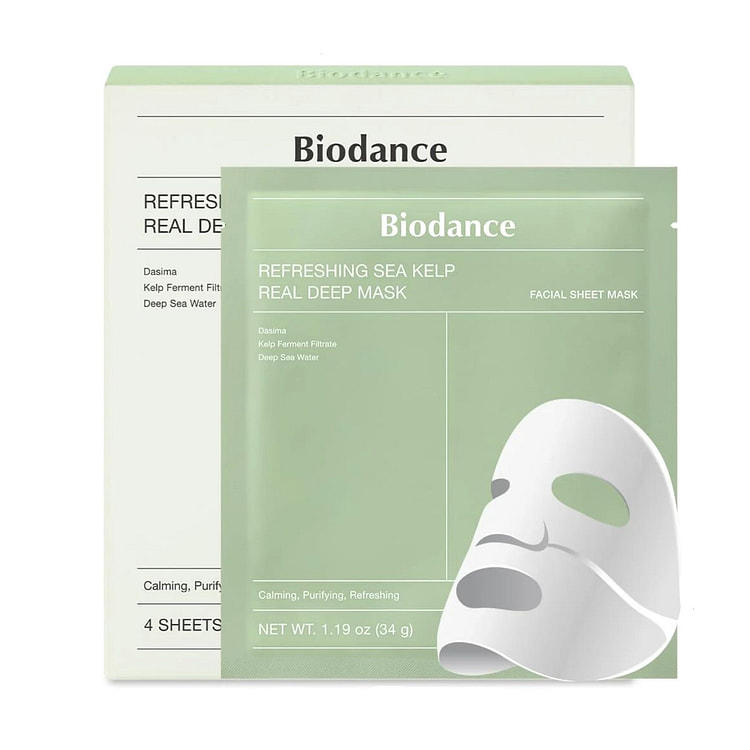 韩国BIODANCE 海藻镇静舒缓深层面膜 4片