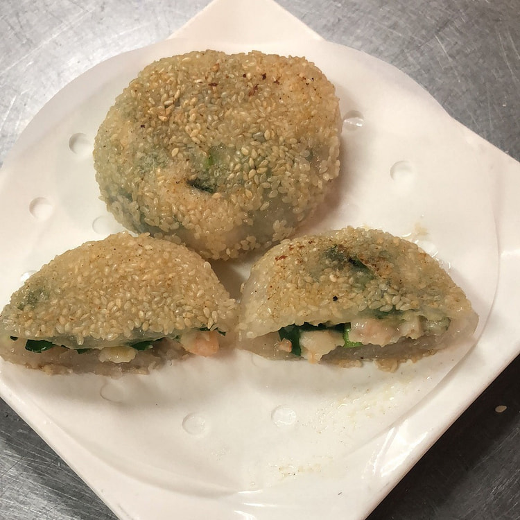 Chive with shrimp pancake