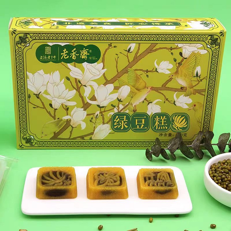 老香斋 老式绿豆糕 礼盒装 310g*1盒
