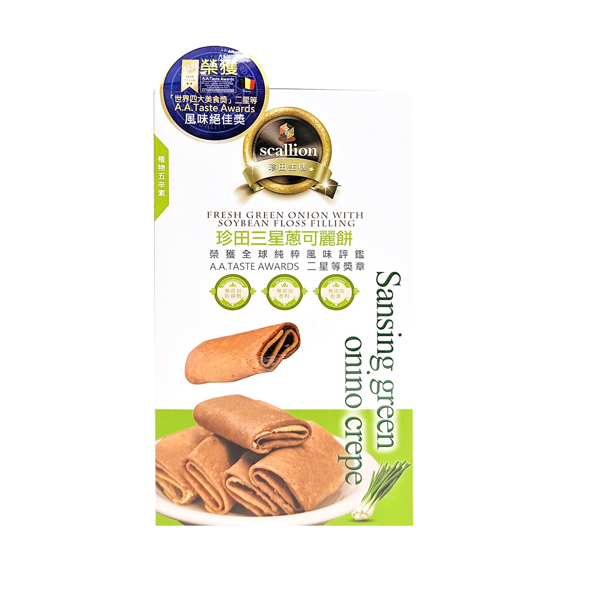 JING TAN Sansing Green Onion Crepe 2pcs 72 g