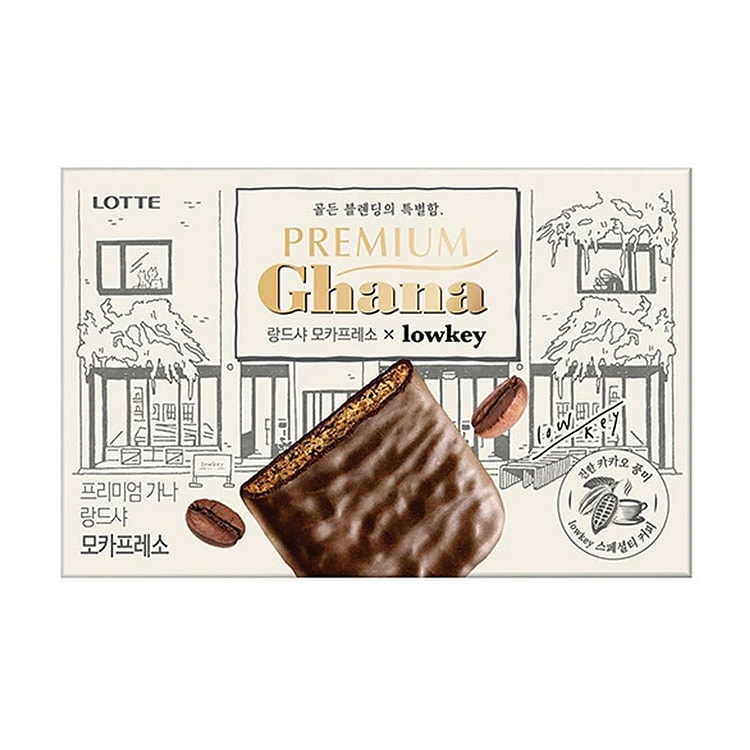 lotte乐天韩国加纳摩卡巧克力夹心饼干 91 克