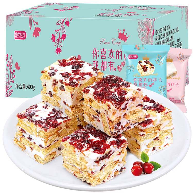 蔓越莓雪花酥饼干400g*1