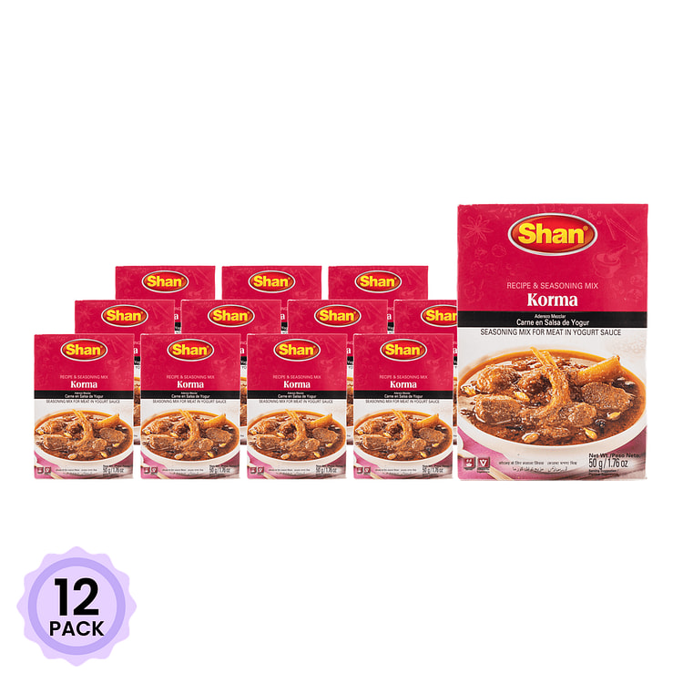 Shan 咖喱调味料(Korma) 1.76 盎司*12 包