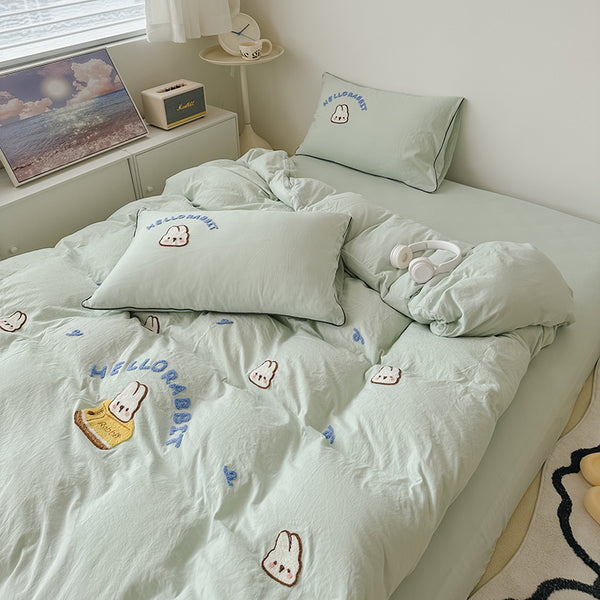 HelloRabbit Embroidery Bedding Set Gyan-Twin 2000 g