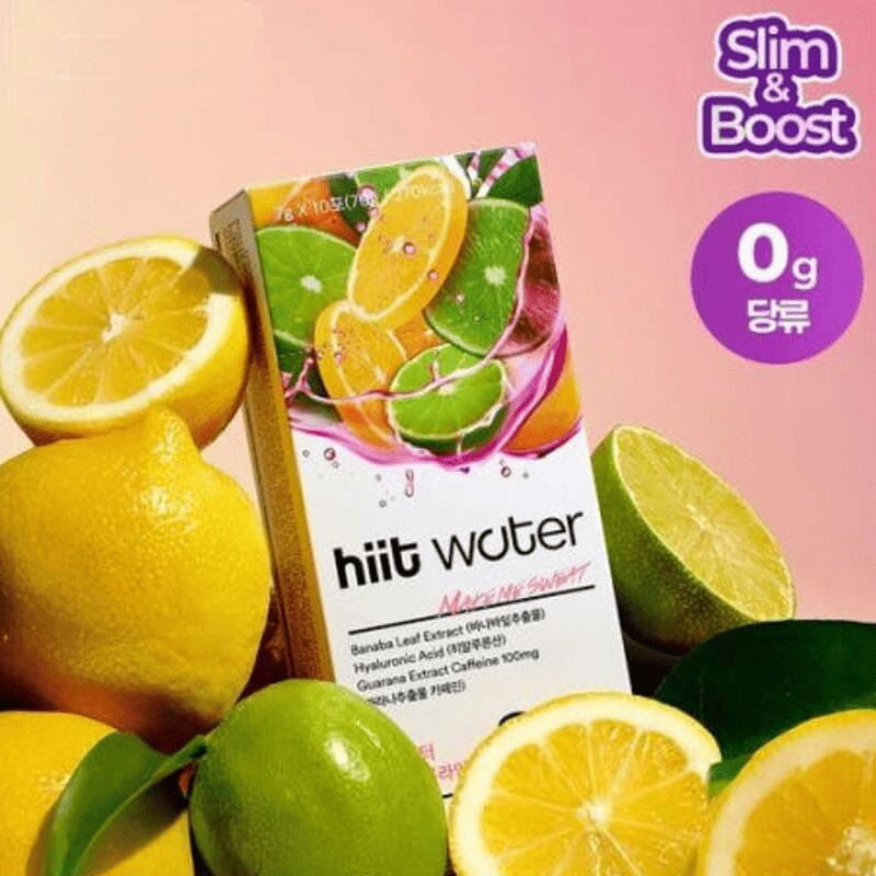 HIIT WATER Lemon and Lime Sparkling Drink 10 Pack 1 กล่อง