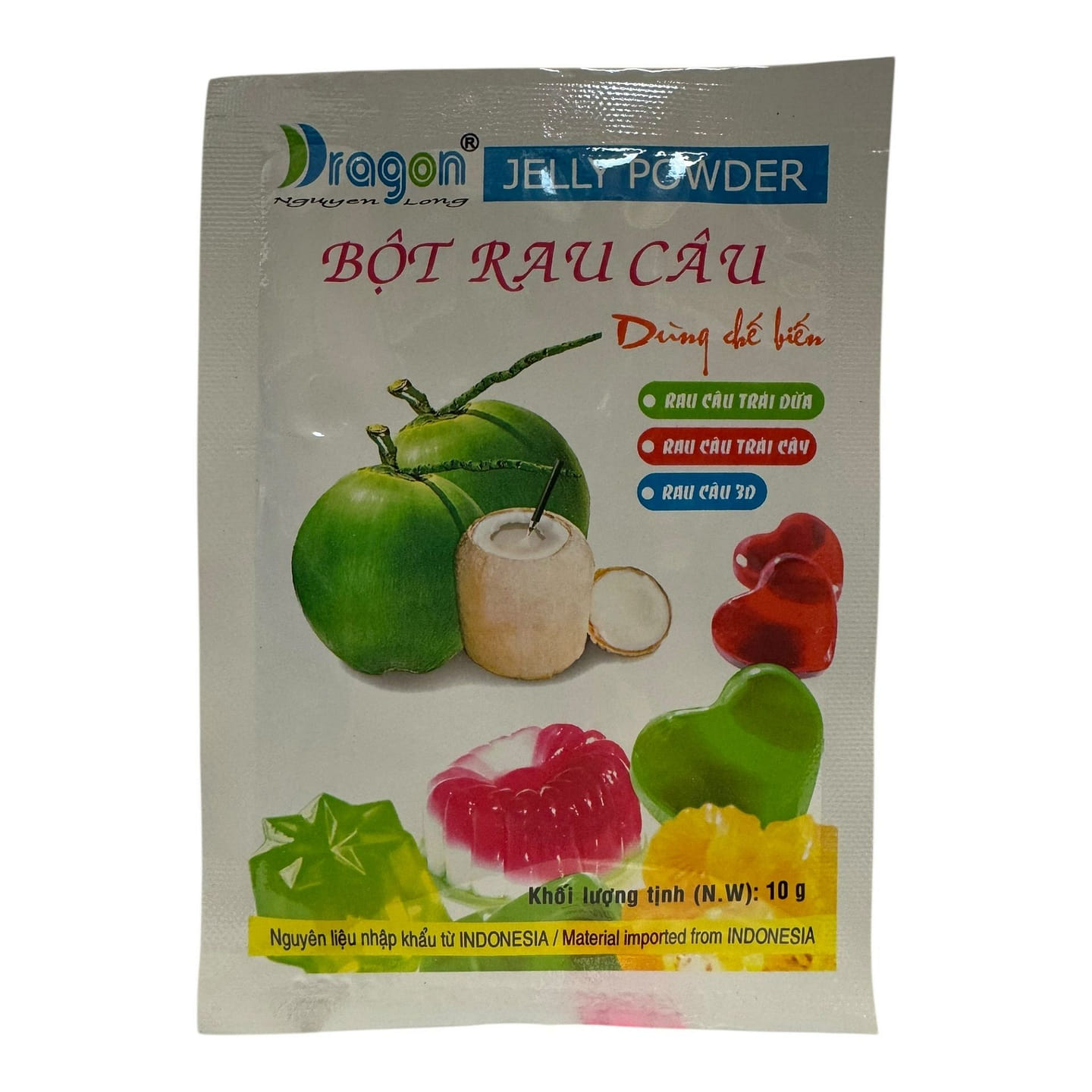 Nguyen Long Jelly Powder (Gelatin) Bot Rau Cau 10 g