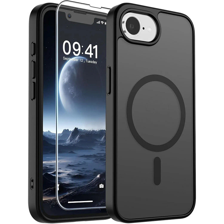 黑色 iPhone 16e 手机壳 磁吸防震 1 包