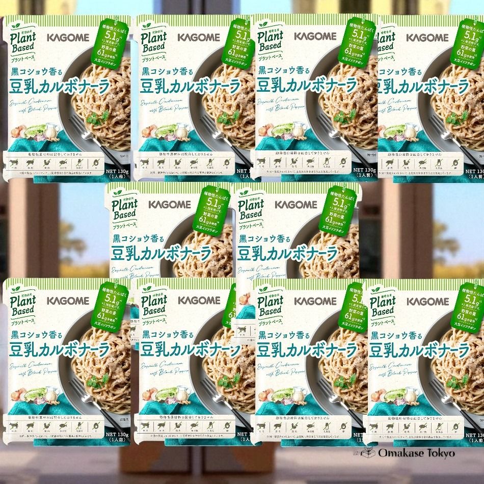 Kagome Black Pepper Soy Milk Carbonara 10 Packs 1400 g
