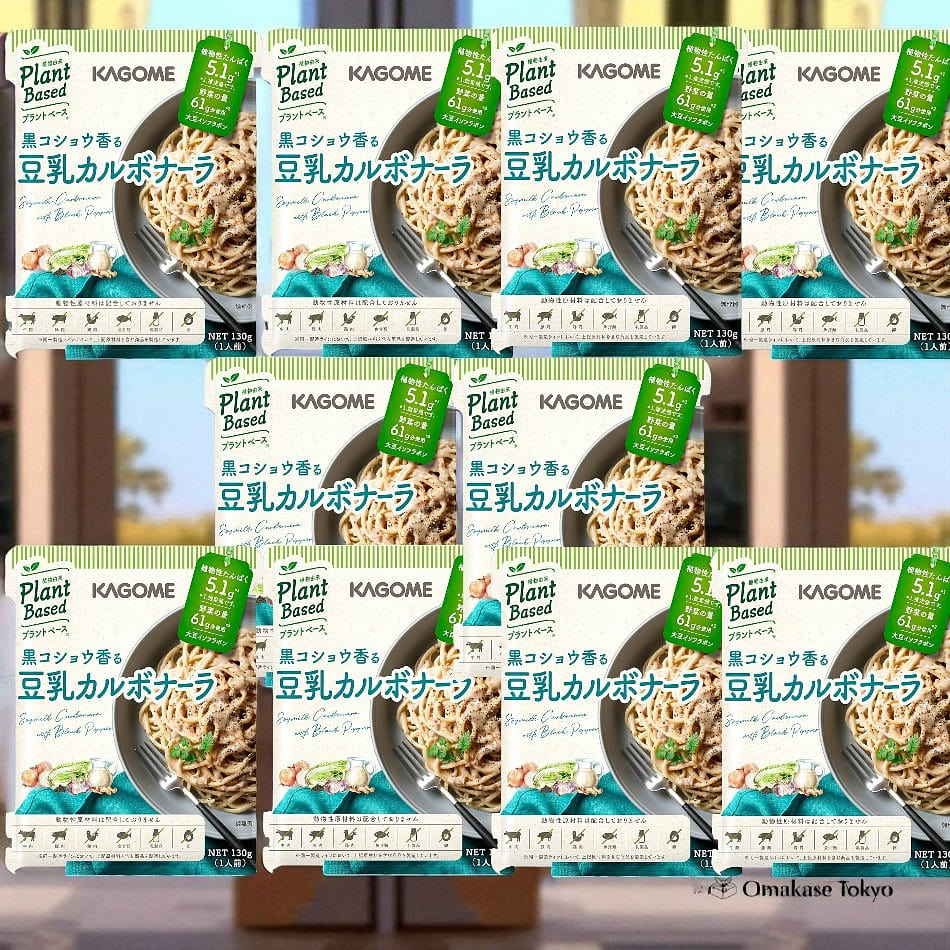 Kagome Black Pepper Soy Milk Carbonara 10 Packs 1400 g