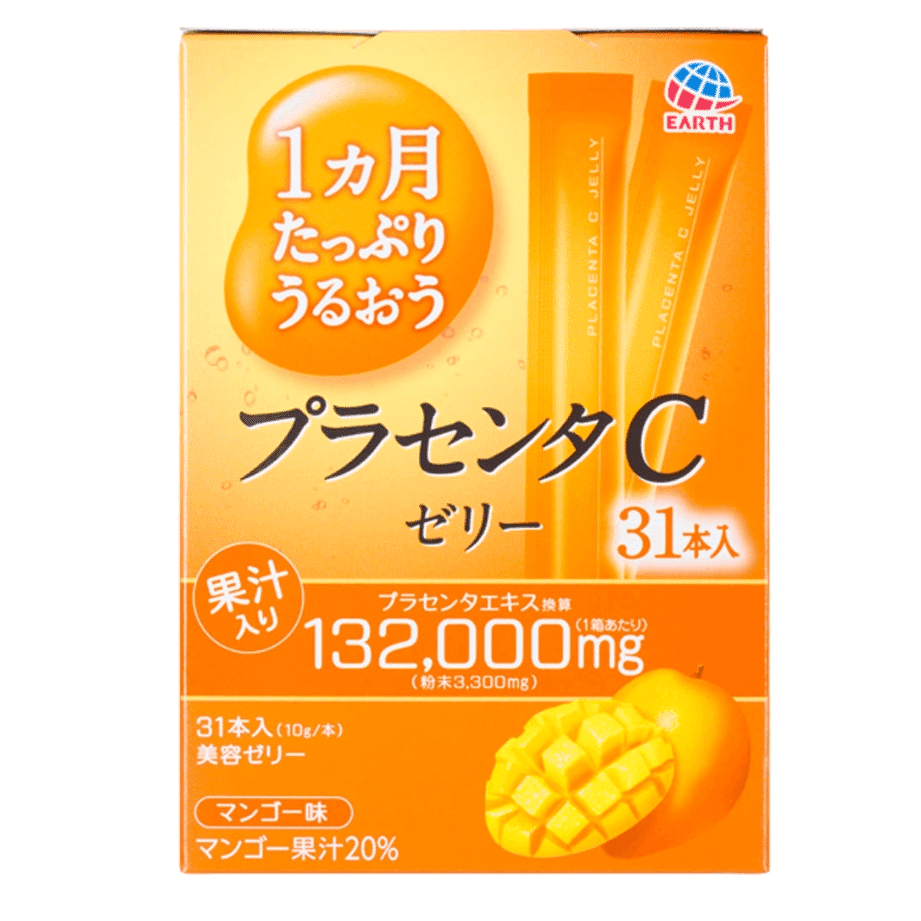 Earth Moisturizing Placenta C Jelly Gel 31 Packs 1 each